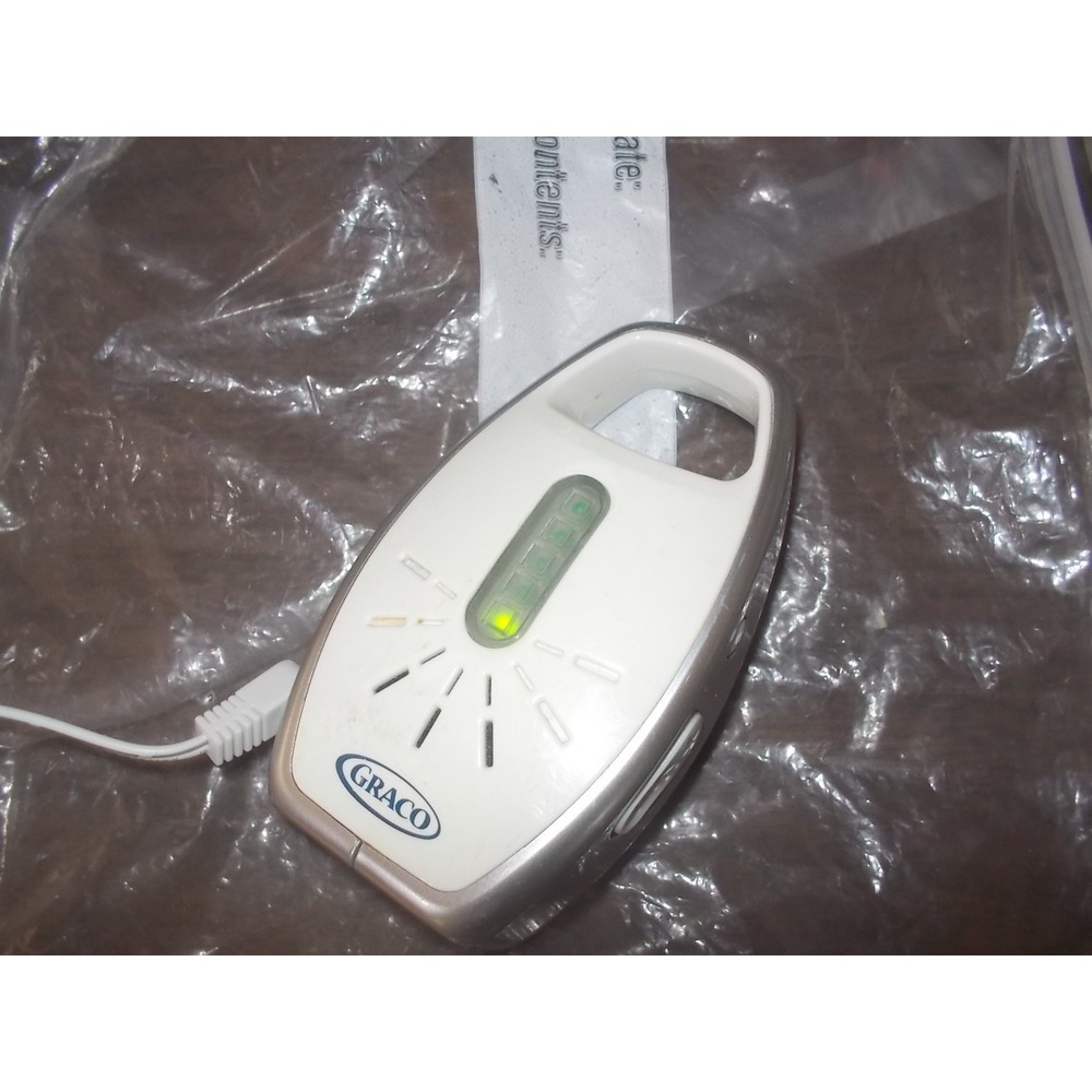 Graco Digital Baby Monitor System White Silver Parent & Nursery Units Cords